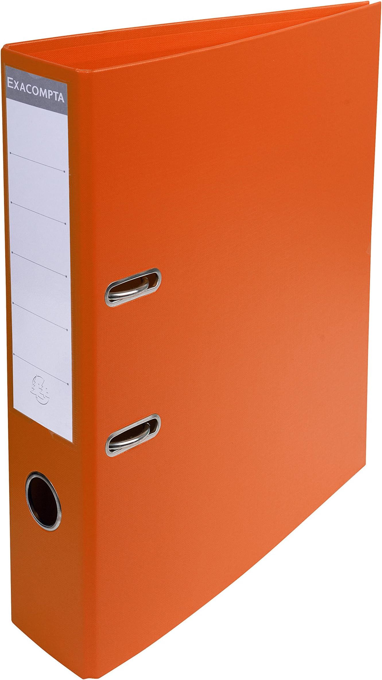Ref 53744E - Prem'Touch PVC Lever Arch File - 320 x 290mm in Size, 2 Rings, Can Hold A4 Documents, 70mm Spine, 75mm Rings, FSC-Certified - Orange Cover