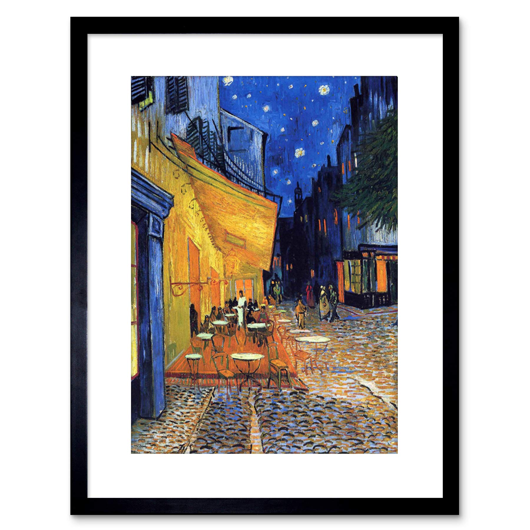 Wee Blue Coo Van Gogh Cafe Terrace Place Du Forum Arles 1888 Framed Wall Art Print