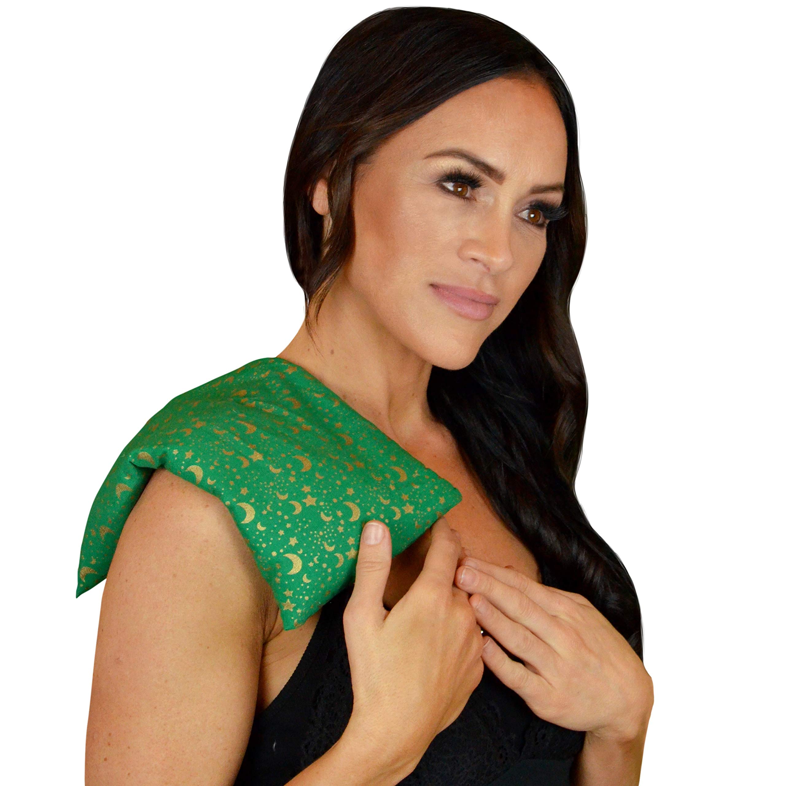 Nature's Approach Basic Herb Pack Rice Heating Pad Microwavable Reusable Heat Pack with Herbal Aromatherapy Fill, Freezer and Microwave Safe for Hot and Cold Therapy