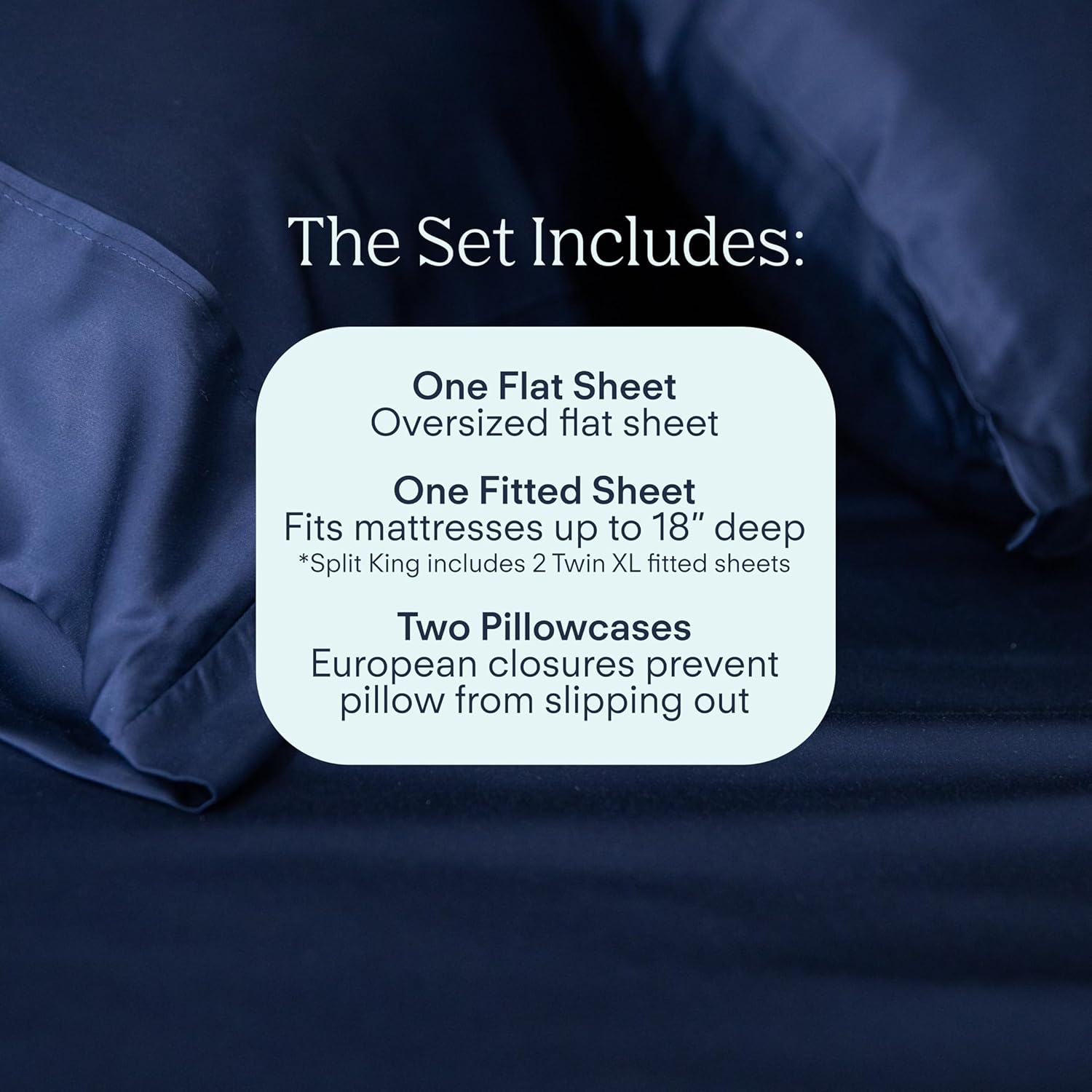Pure Beech Modal Sateen Sheet Sets – 400TC Cooling Sheets - Buttery Soft, Luxurious Sateen Sheets from Beechwood (Deep Sleep, Queen)