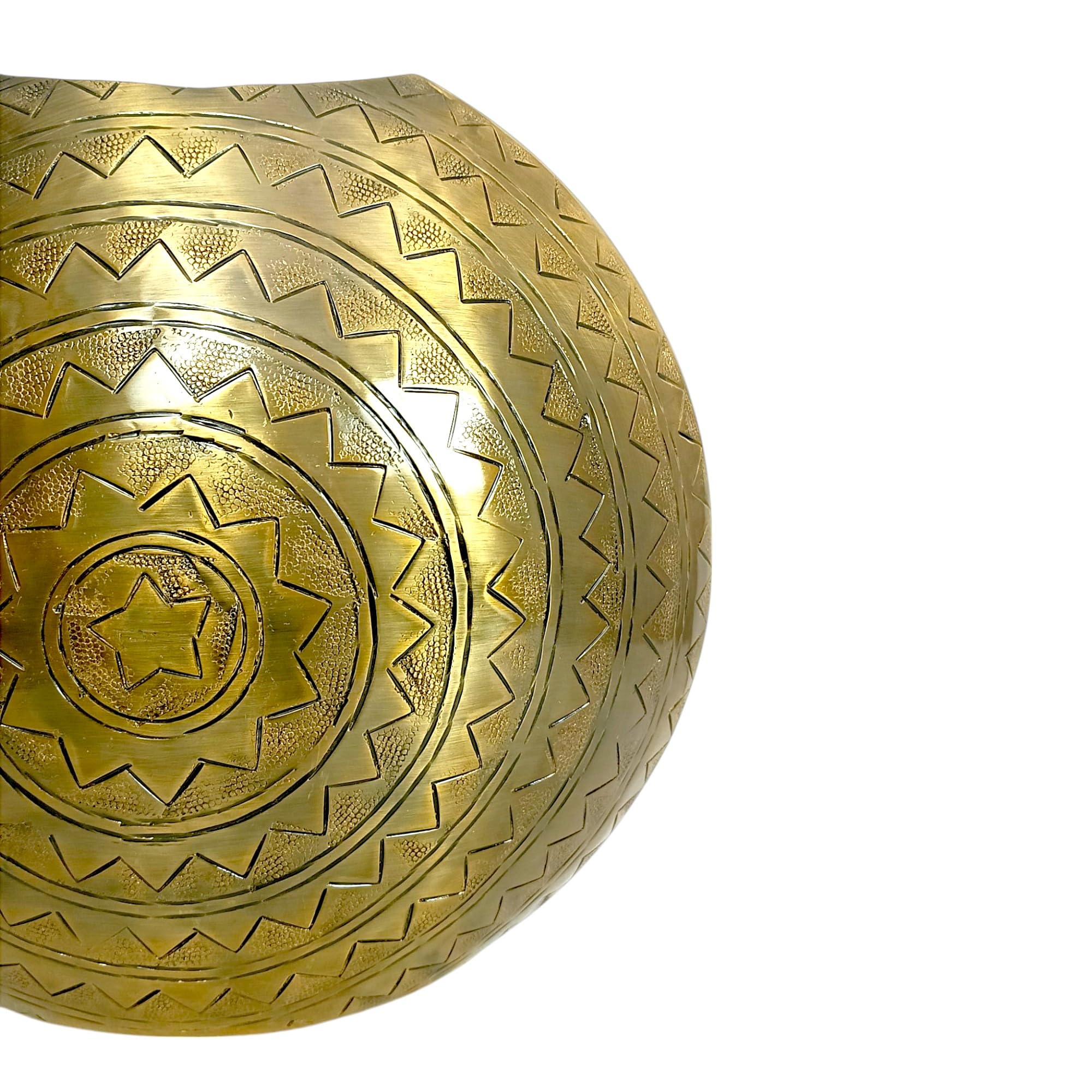 Extreme Karigari Metal Flower Vase for Home Decor Bedroom Living Room Office Wedding | Table Decorative Item for Festivals Birthday Brass Antique Finish 2
