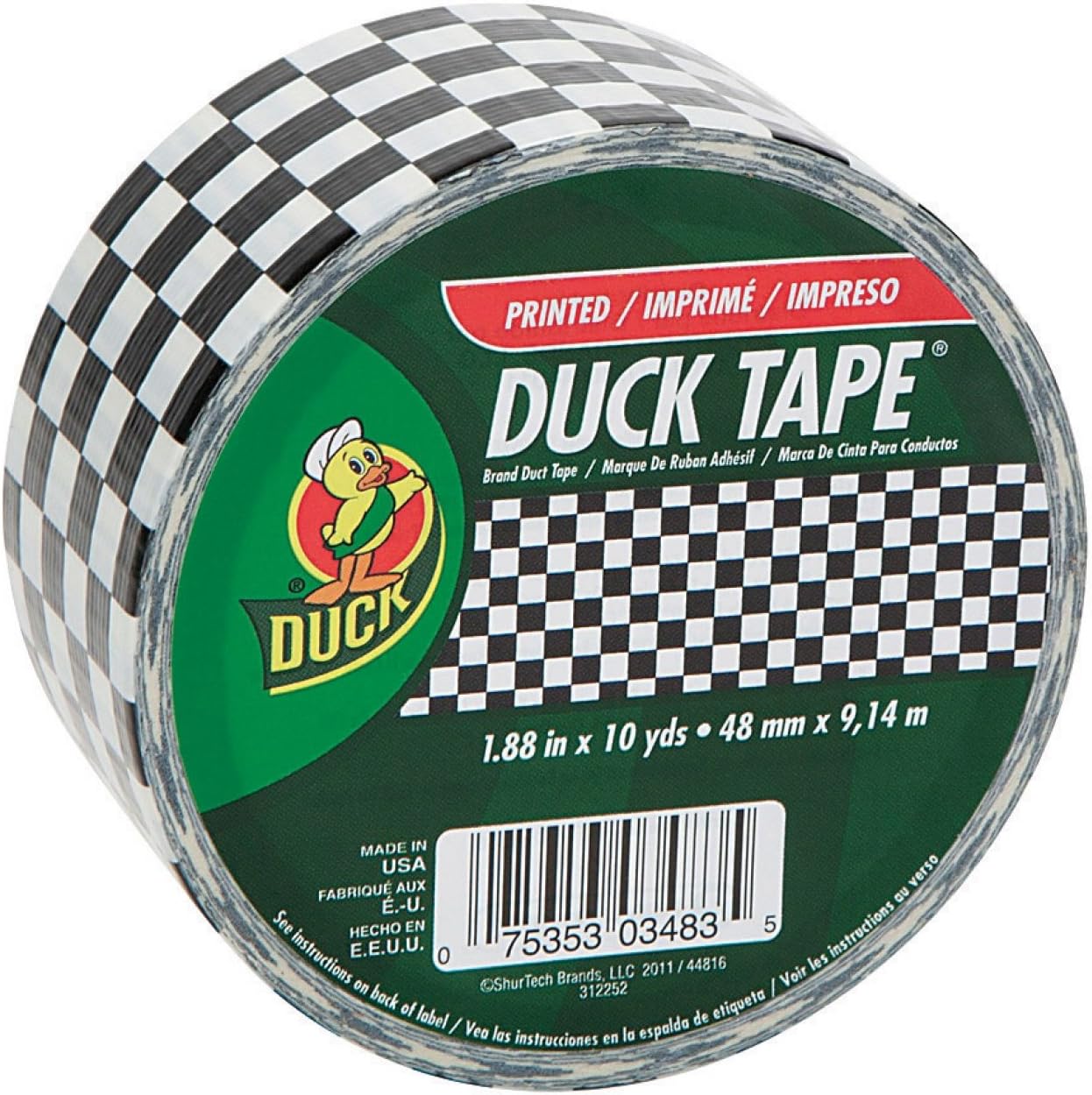 SHURTECH Brands 240123 1.88 by 10YD PNK Zebr Tape