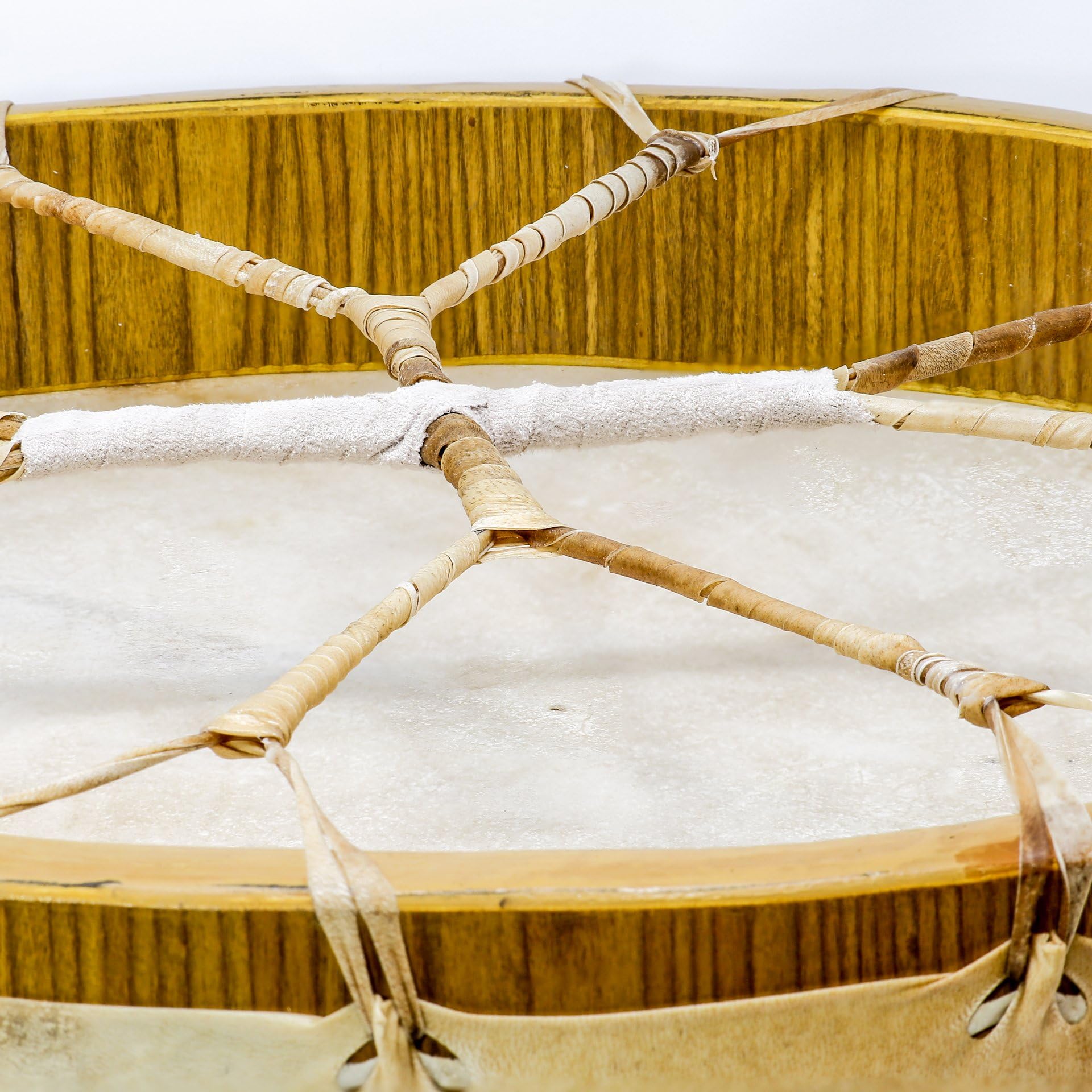 Schamanentrommel Ø 40 cm Rahmentrommel Mehrschichtiger Holzrahmen Rund Ziegenhaut Shaman Drum inklusive Stick
