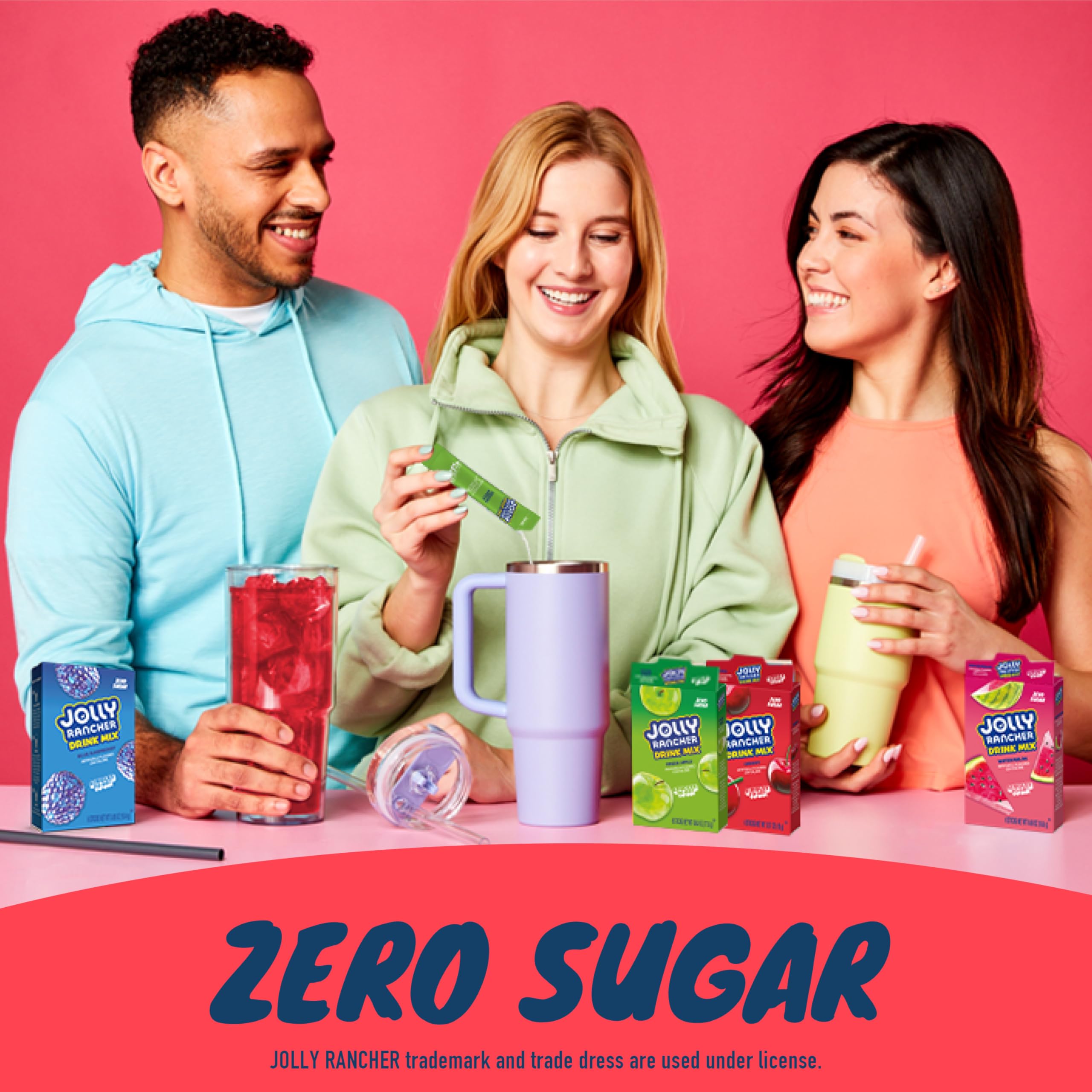 Jolly Rancher Singles To Go Drink Mix - Chery Flavored Powder Packets - 12 Boxes with 6 Packets in Each Box - 72 Total Servings - 72 Count - Enjoy Anywhere and Anytime with Friends and Family
