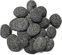 Vista 2 de Midwest Hearth Piedras de lava para chimenea y hoguera de gas (Mediano (1" - 2"))