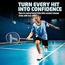 Total Tiny Trunk Junior Badminton Racquet Set for Kids, Age 6-11, 2 Pieces, Multicolour, Lightweight Aluminium Racquets with Cover gallery image