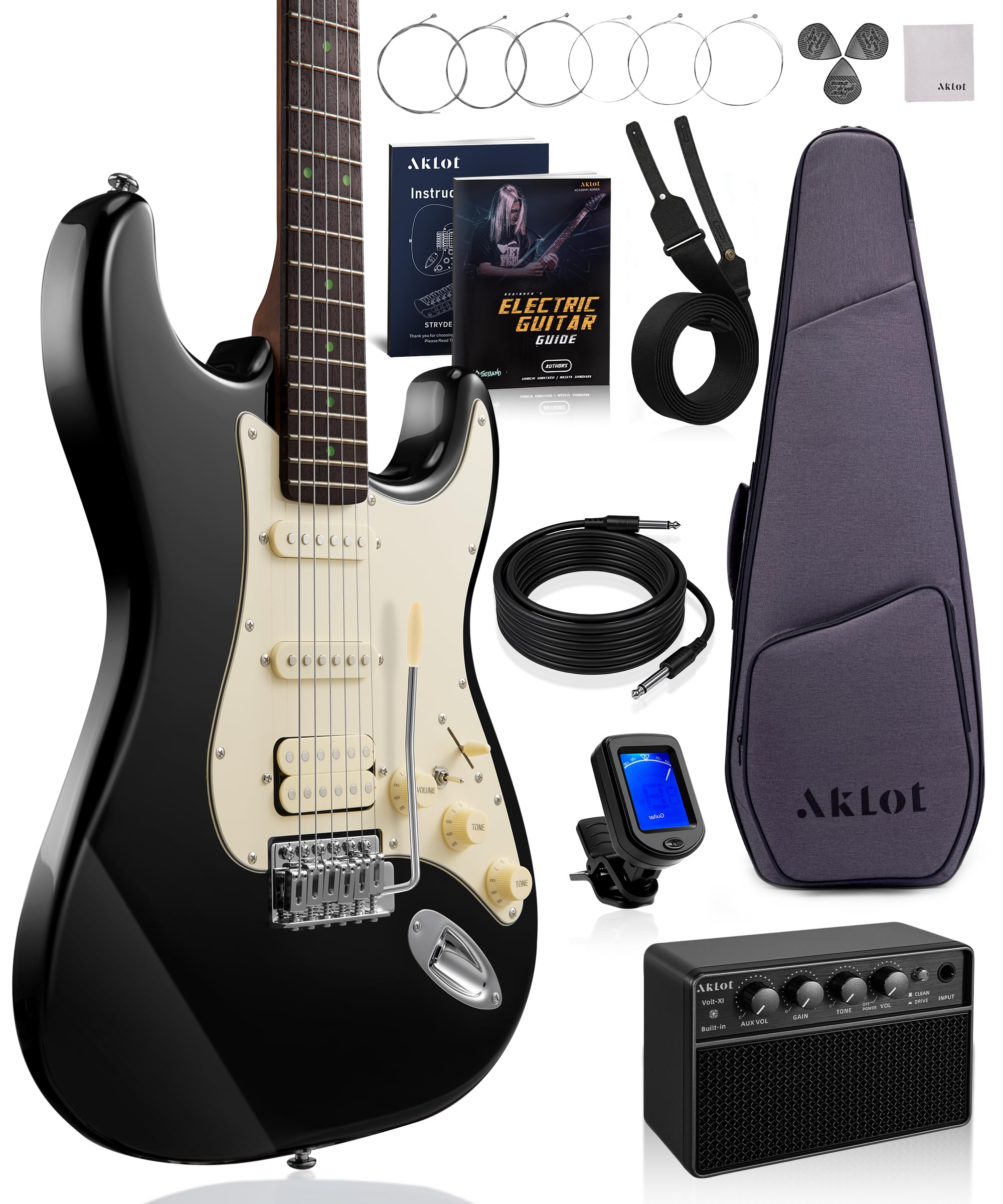 AKLOT Stryde Beginner Electric Guitar Kit