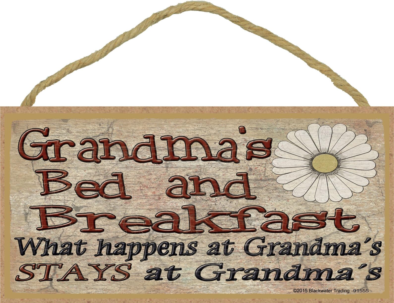 Signs Plaques Grandma's Bed and Breakfast What Happens Stays at Grandmother Sign Plaque House Decor