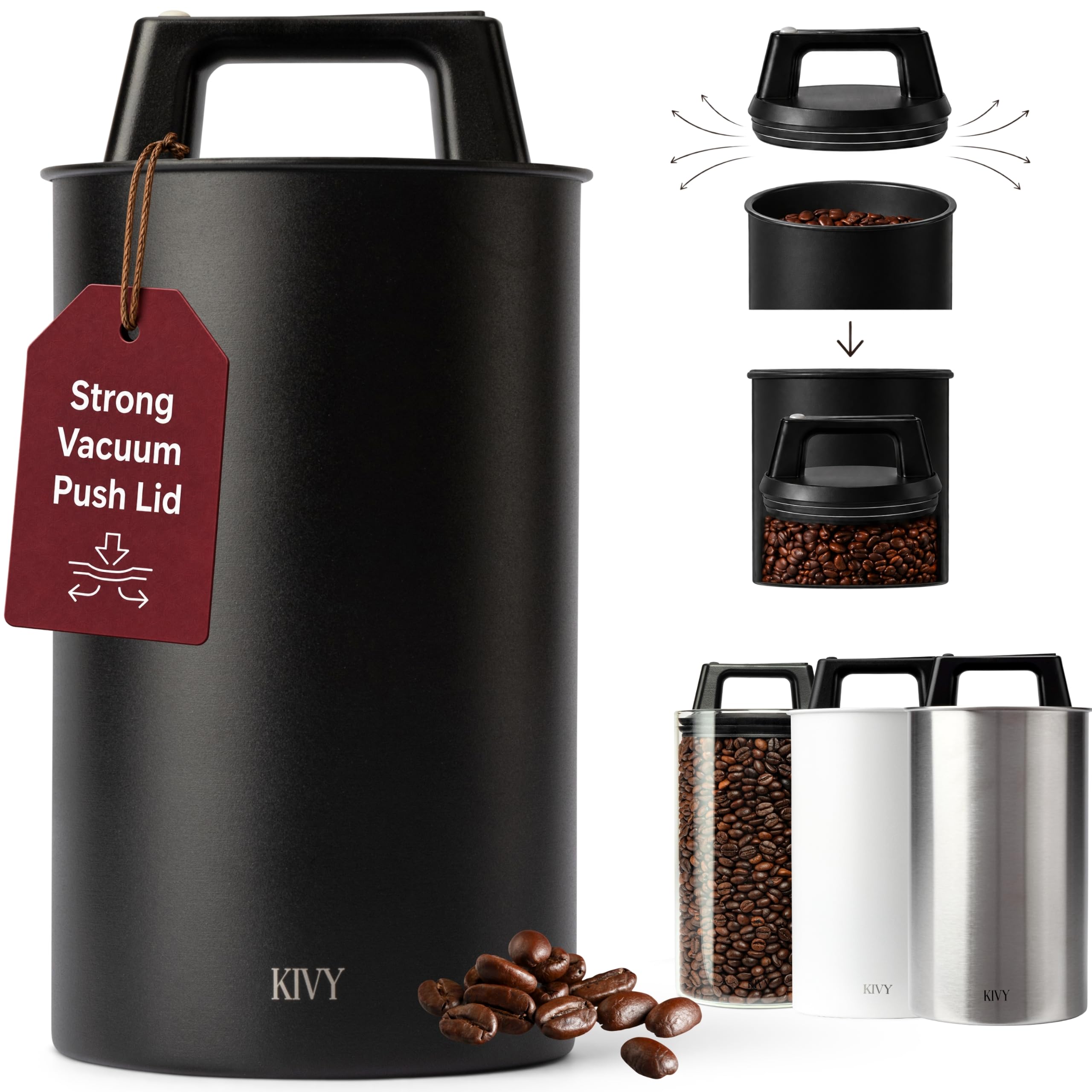 KIVY Vacuum Coffee Canister