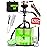 Hookah Set With Everything - YADO Square Hookahs To Go with Hookah Charcoal Holder & Amazing Led Light Remote & Big Black Silicone Sisha Bowl for smoking and Bag for Big Hookah Set - Shisha Hooka