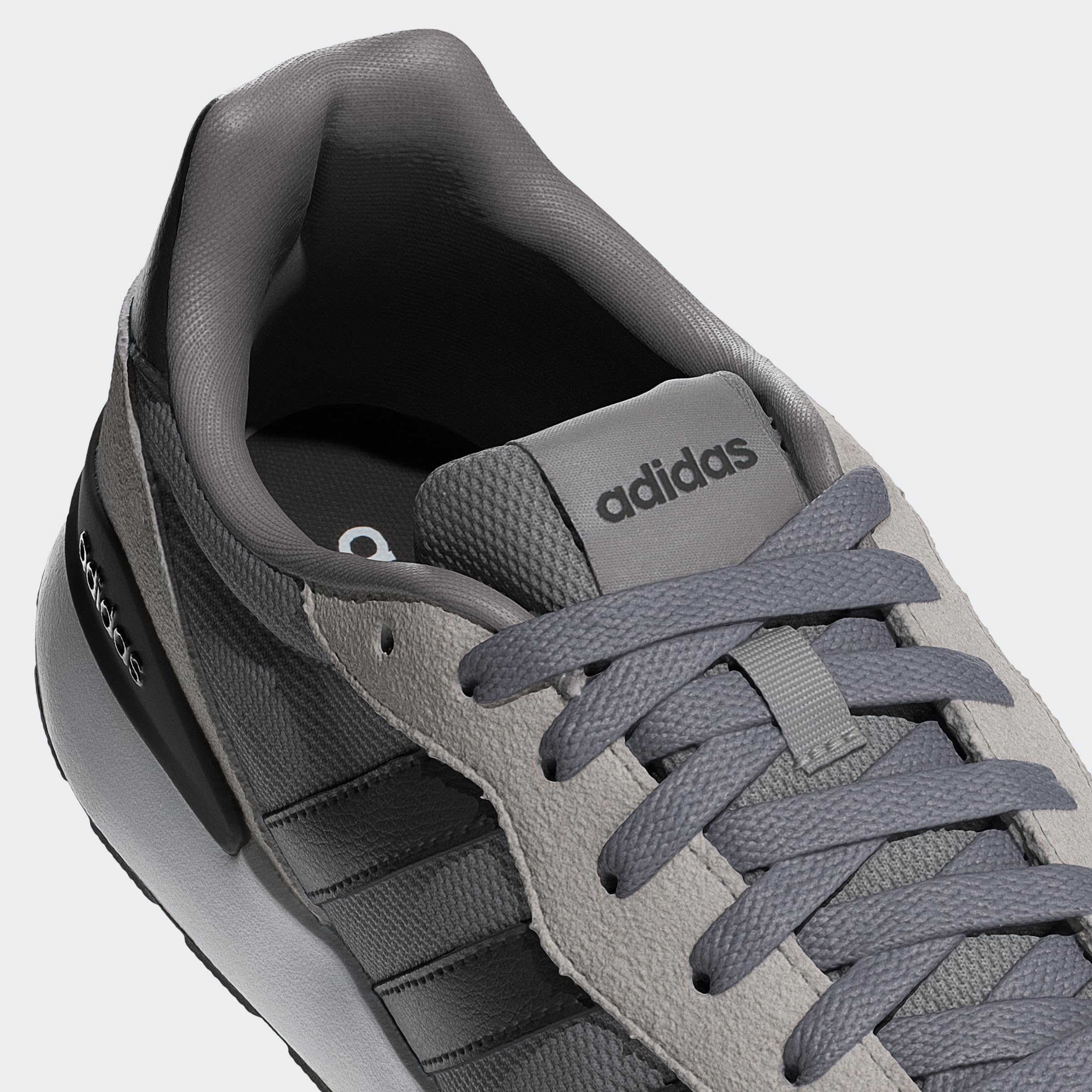 adidas Hombre Run 60S 4.0 Shoes, Grey Three/Core Black/Grey Two, 41 1/3 EU