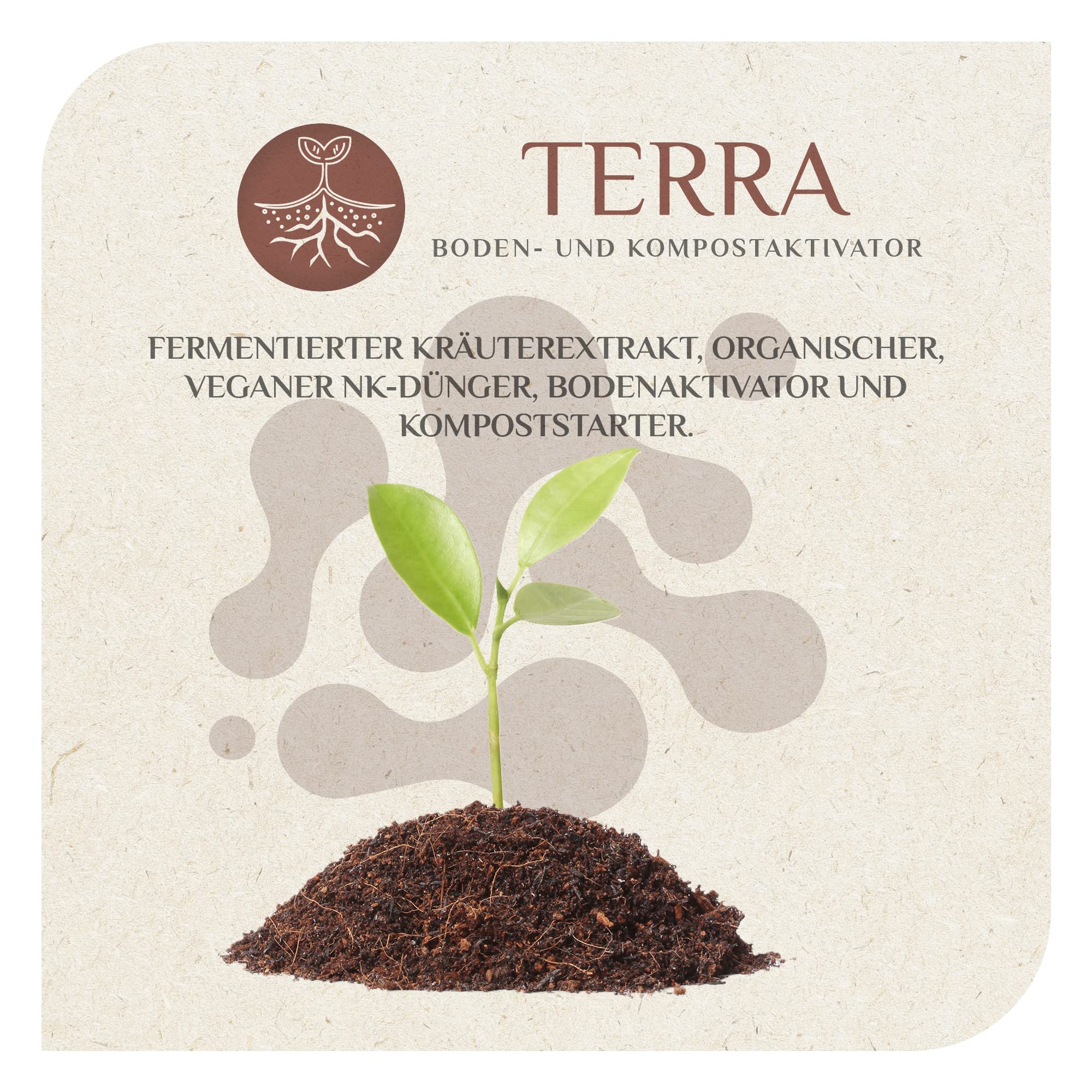 MikroVeda Terra - Activador de Suelo Biológico Con Bacterias y Microorganismos Efectivos - Suplemento Para Compost, Jardín - Abono Orgánico Vegano 100% Natural (1 L)