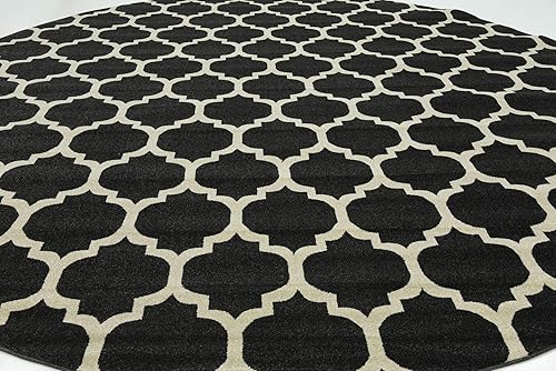 Vista 398 de Unique Loom Trellis Collection - Alfombra estilo marroquí de enrejado gris oscuro (8' 0 pies x 11' 0 pies)
