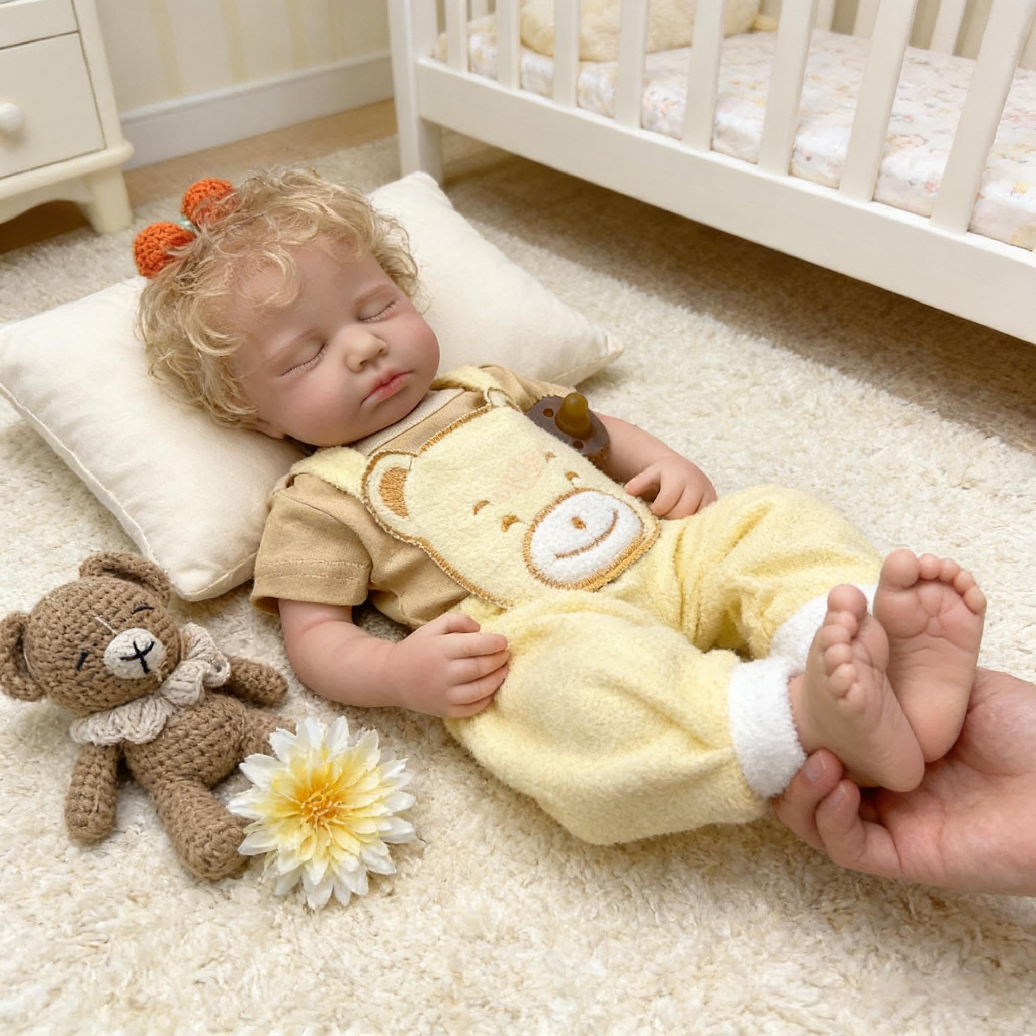 50 cm prawdziwe życie Reborn Baby Dolls silikonowe całe ciało winylowe realistyczne lalki niemowlęce blond dziewczyna anatomicznie poprawna lalka bobas realistyczna lalka noworodka z