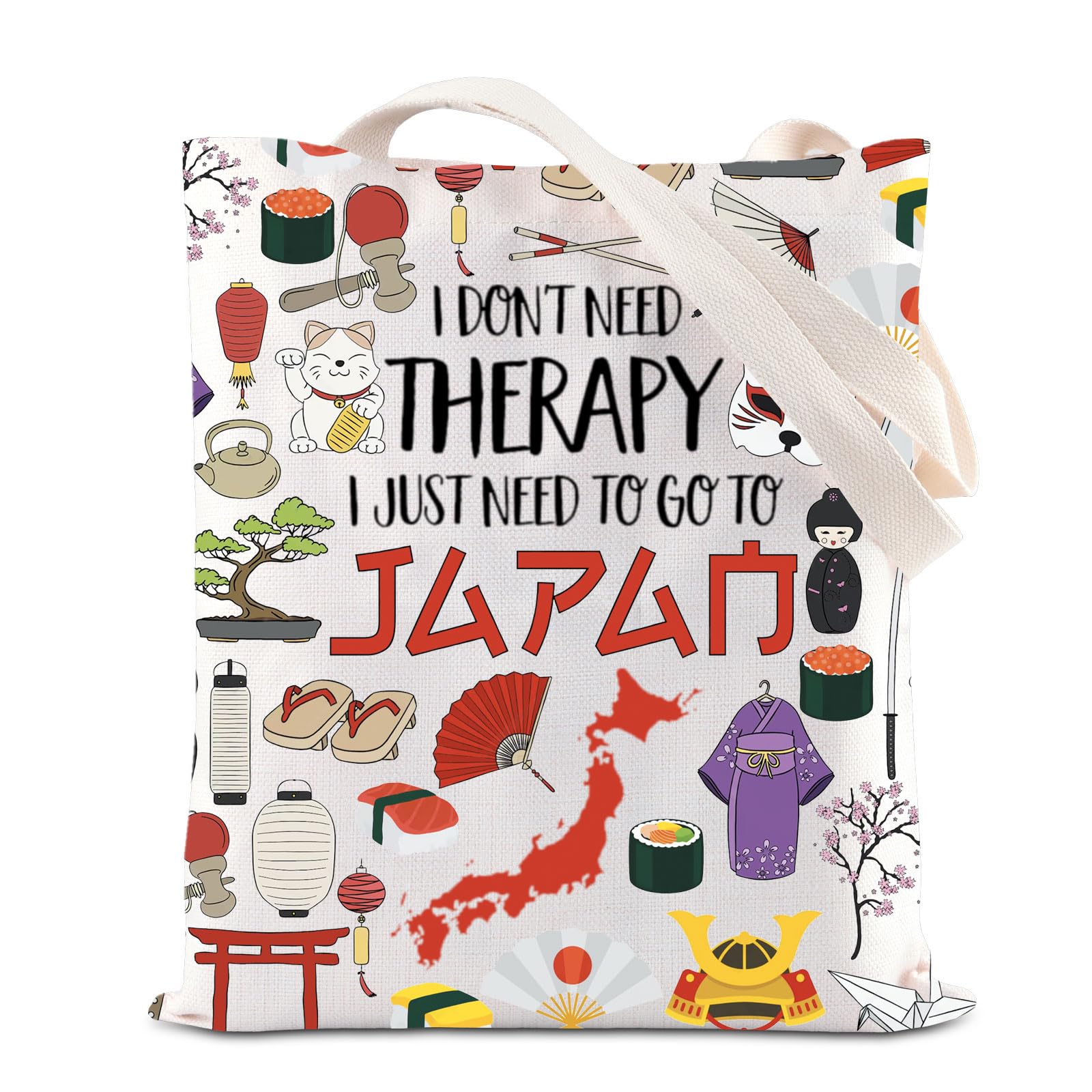 KUIYAI Japan Trip Tote Bag Japan Vacation Shoulder Bag Tokyo Lovers Gift Japanese Theme Souvenir Gift Japan Culture Gift