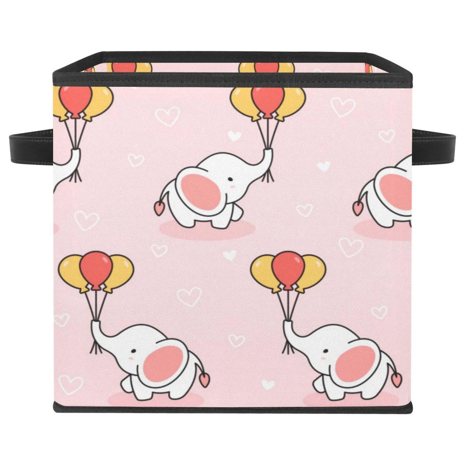 Boîte de rangement pliable en tissu avec poignées solides pour organiser les vêtements