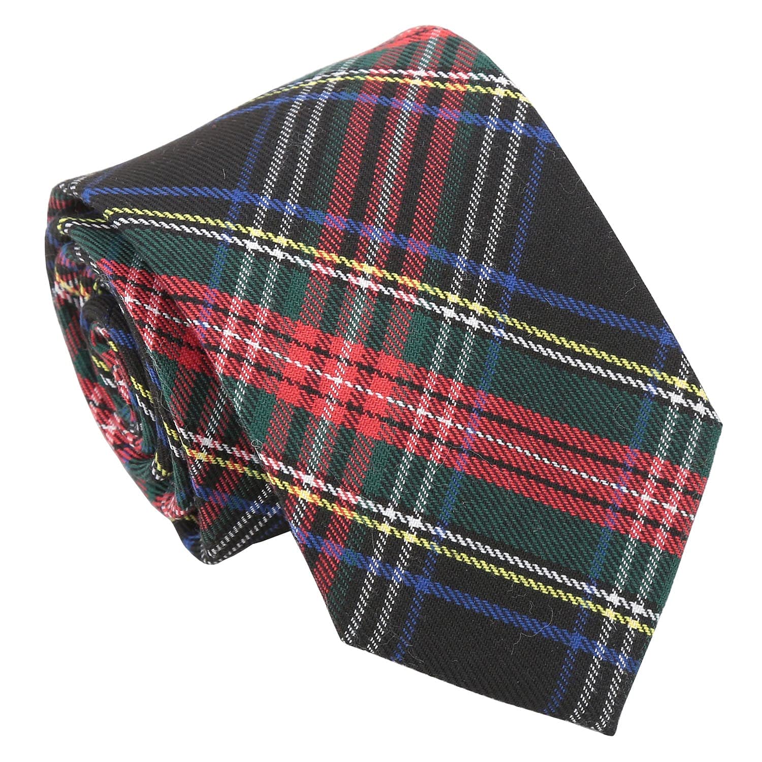 Dqt Men's Red & Green Tartan Plaid 8Cm Tie – Wedding, Business & Formal Necktie