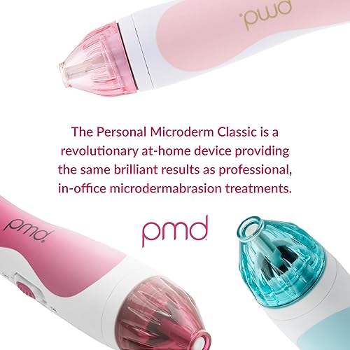 Miniatura 10 de PMD Personal Microderm Classic - Máquina de microdermoabrasión en casa con kit para rostro y cuerpo, cristales exfoliantes y succión al vacío para