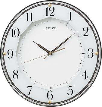 Seiko KX213B SEIKO Wall Clock Radio Analog Brown Metallic