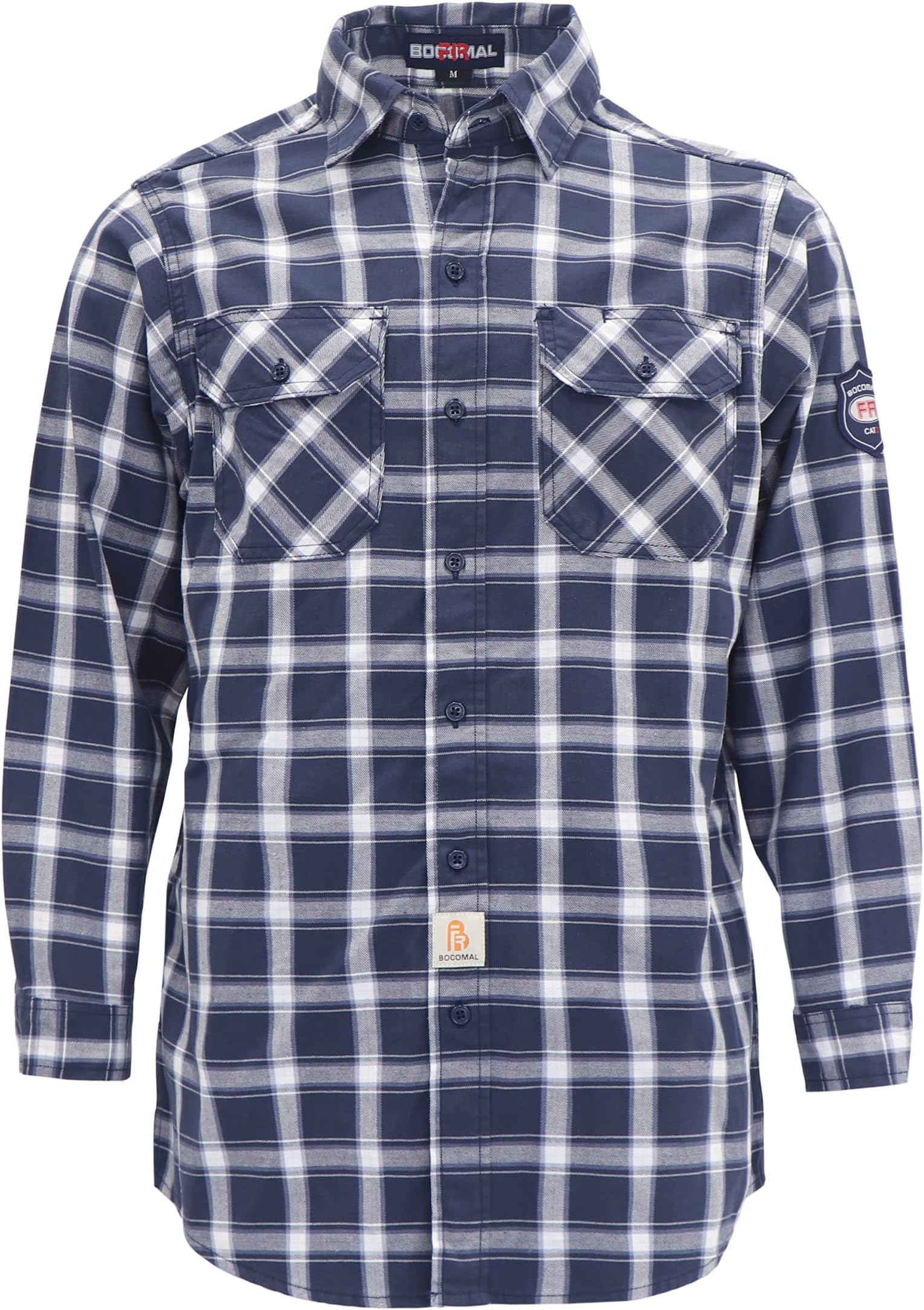 BOCOMAL FR Shirts 6.25oz Lightweight Welding Shirts Flame Resistant Men's Fire Retardant Shirt