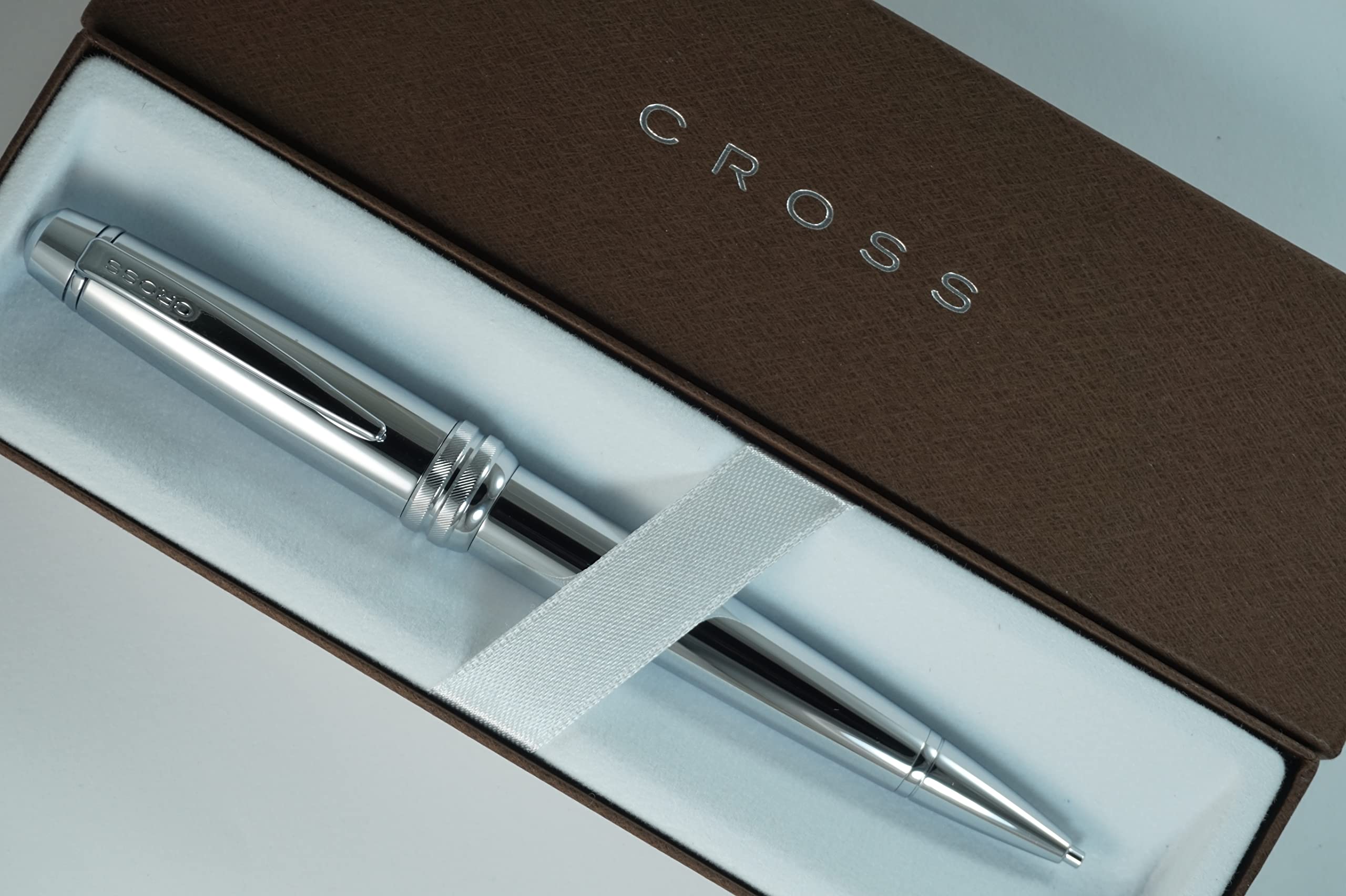 Cross Bailey - Juego de lápices de 0,7 mm de cromo pulido con corte de diamante y corte de cruz, un gran regalo para cualquier ocasión.