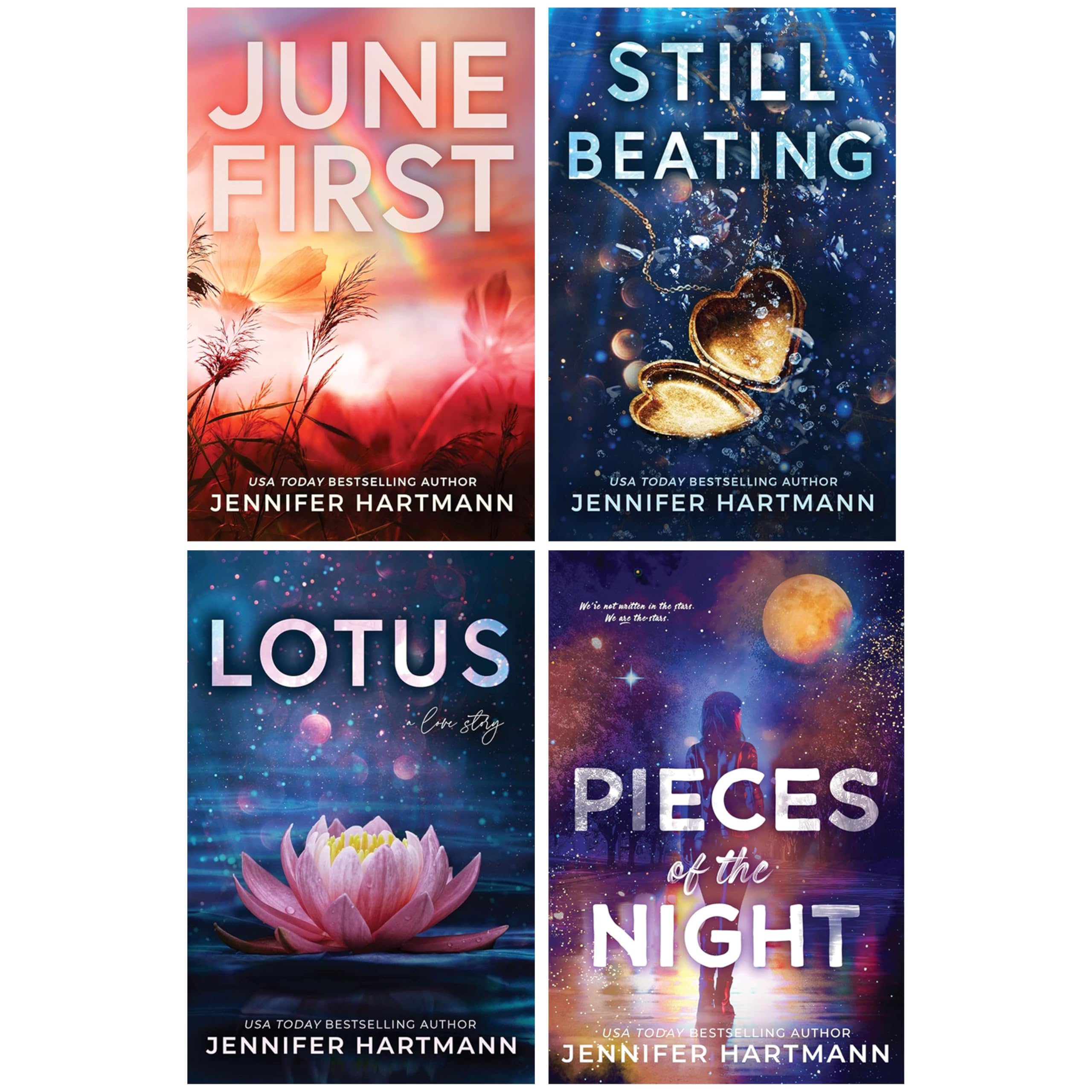 Jennifer Hartmann 4 Books Collection Set (Still Beating, Lotus, June First & Pieces of the Night)