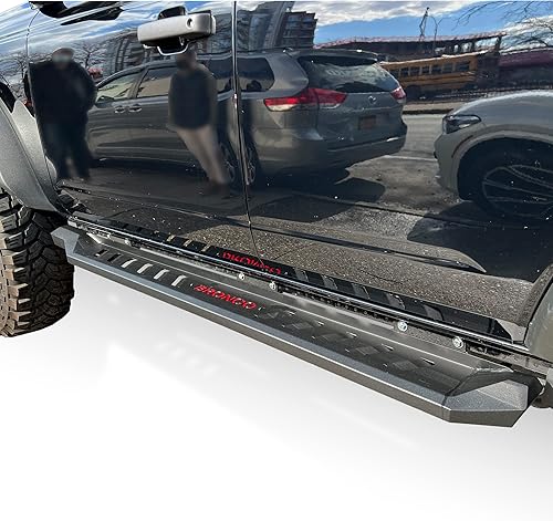 Miniatura 4 de Vanguard Estribos de recubrimiento en polvo negro compatibles con Ford Bronco 21-24