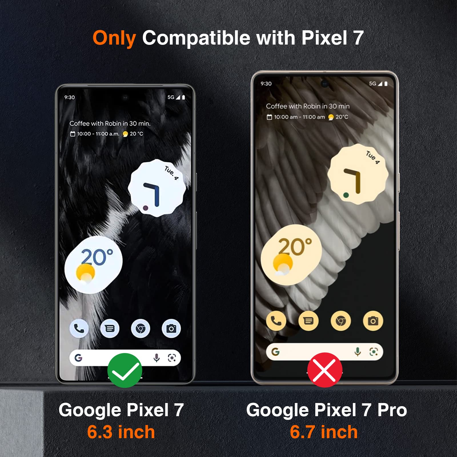 LK 2+2 Vetro Temperato Per Google Pixel 7A: 2 Pellicole Schermo E 2 Protezioni Fotocamera, HD, 9H, Con Kit Installazione