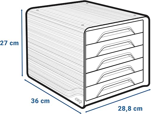 Miniatura 3 de Módulo de escritorio Smoove con 5 cajones