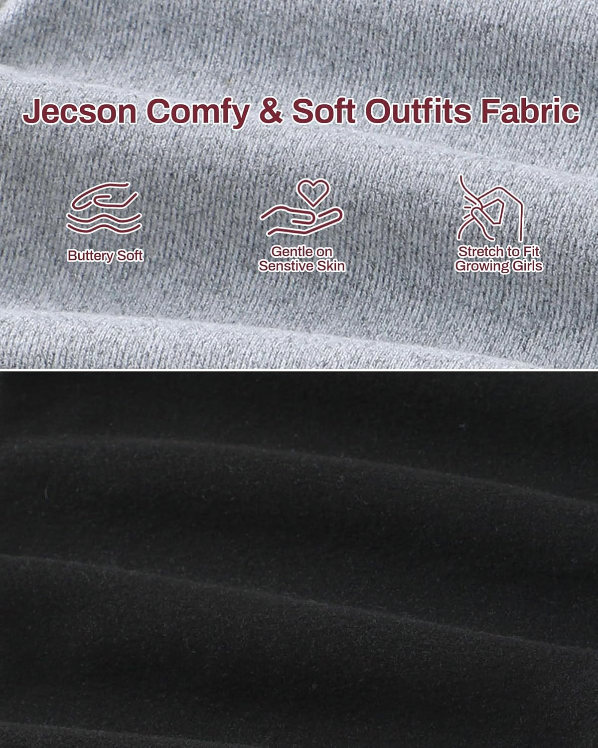 Jecson Toddler Girl Clothes Set: Soft Stretch 3pcs Outfits Colorful Striped Sweatshirt & Leggings Cute Fall Home School 2-8Y - Image 4