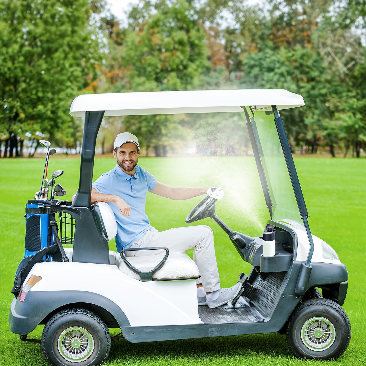 GoMist Misting & Drinking Bottle | Rechargeable Mist & Sip Water Bottle | Quick Charge USB-C Port | 2-Speed Mist Function | Stainless-Steel Double Wall Insulation (Desert Flower) - Image 8