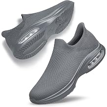 Womens Slip On Walking Shoes Hands Free Breathable Comfortable Tennis Running Shoes Casual Sneakers