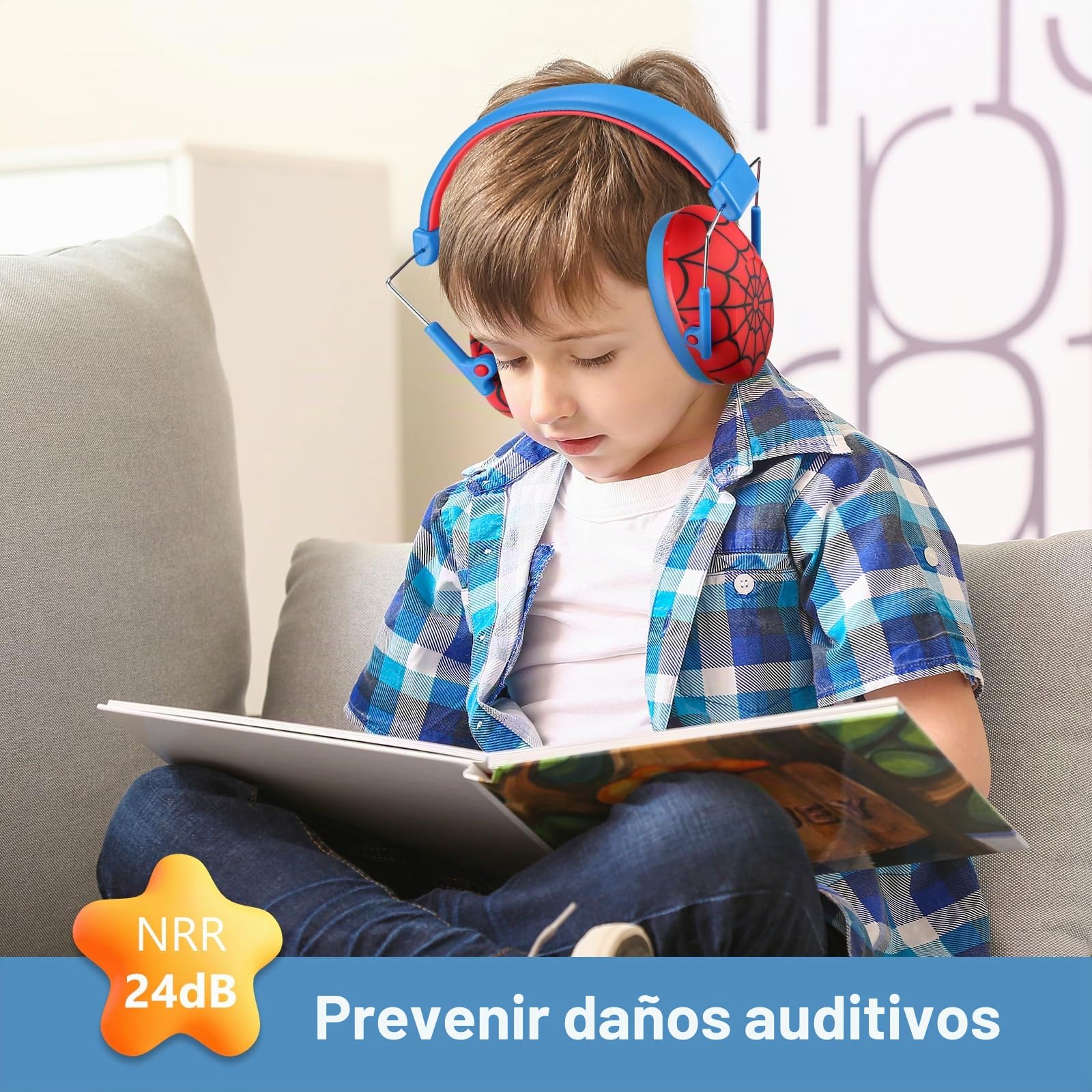 Procase Auriculares de Protección Auditiva Infantil, Orejeras Cancelación de Ruido NRR 24 dB para Niños Adolescentes juveniles para Estudiar Disparar Viajes
