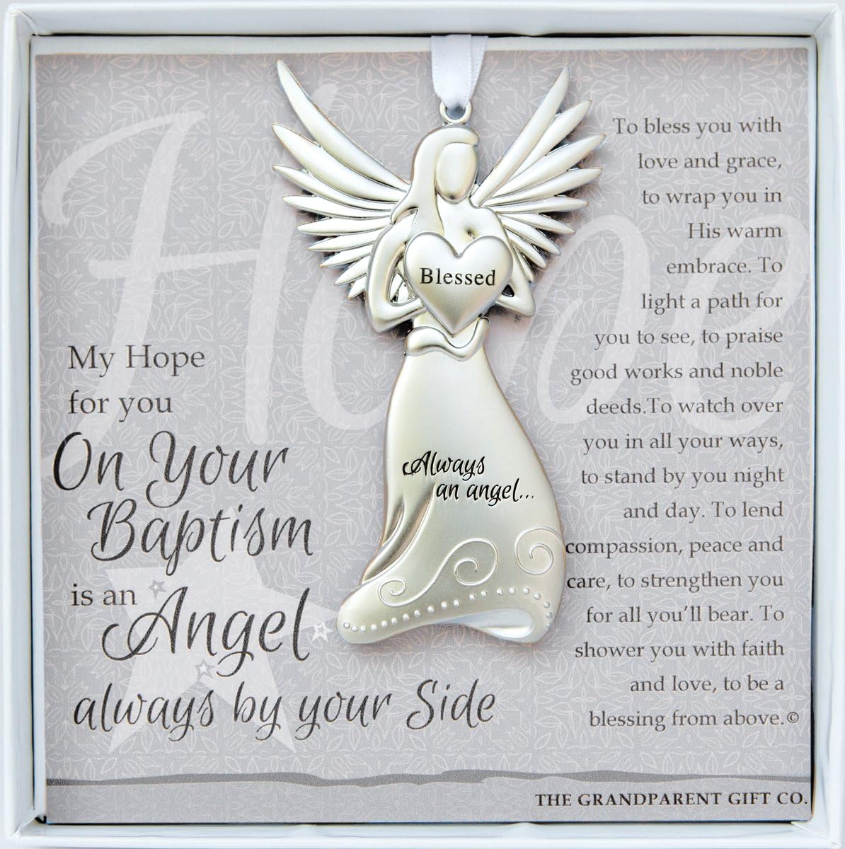 Always an Angel Keepsake Gift/Ornament for Infant or Child on Christening/Baptism Gift for Girl or Boy