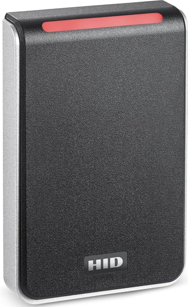 HID Global 40NKS-00-000000 Signo 40 Smart Card Reader, Black with Silver Trim, 13.56mHz Profile, 125kHz, 2.4GHz, Wiegand, 18" Pigtail, Single Gang Box, Mobile Ready, 12 VDC, IP65 by HID - Used condition - US$104.74