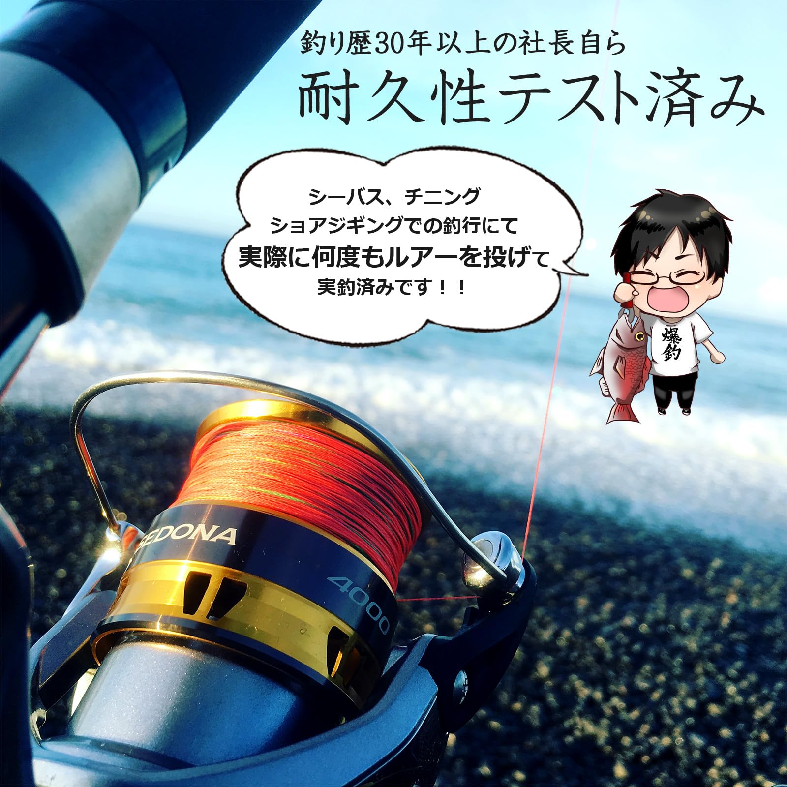 Amazon.co.jp: ピットライフ PEライン 2.5号 30lb 500m グリーン 4本