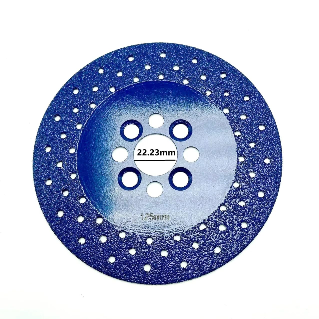 Diamentowa tarcza szlifierska 100/115/125 mm, dwustronna tarcza szlifierska, marmurowy granit, lutowane próżniowo brzeszczot, 1 sztuka (115 mm)