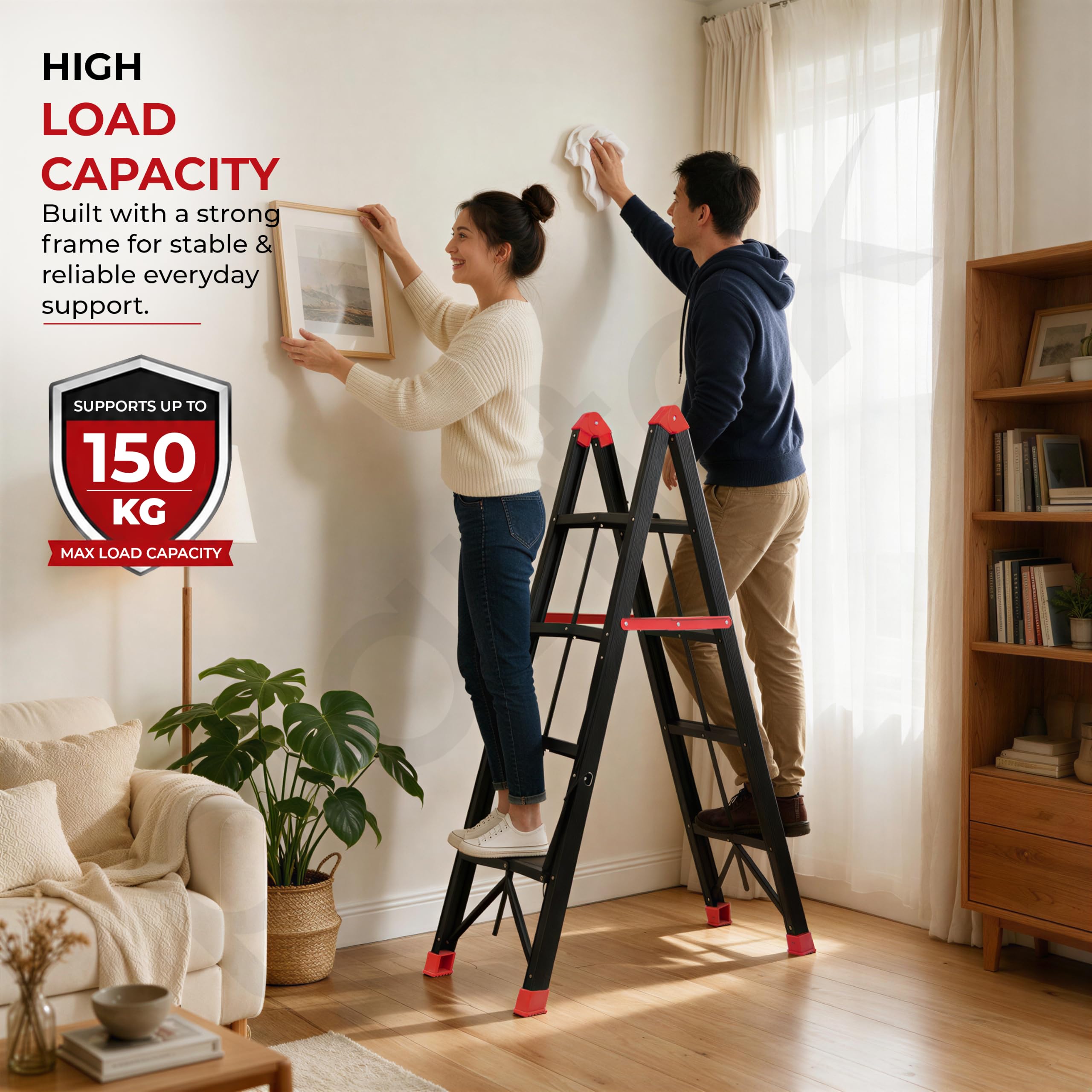Plantex Ultrafold Ladder - Space-Saving Step Ladder -6 Plantex Ultrafold Ladder - Space-Saving Step Ladder -6