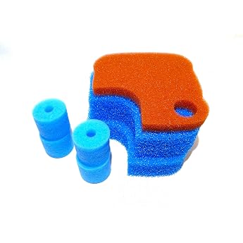 Filter Sponges One Set Suitable for Oase Biomaster 250 and 250 Thermal 2 x Blue 1 x Red 4 x Round Blue