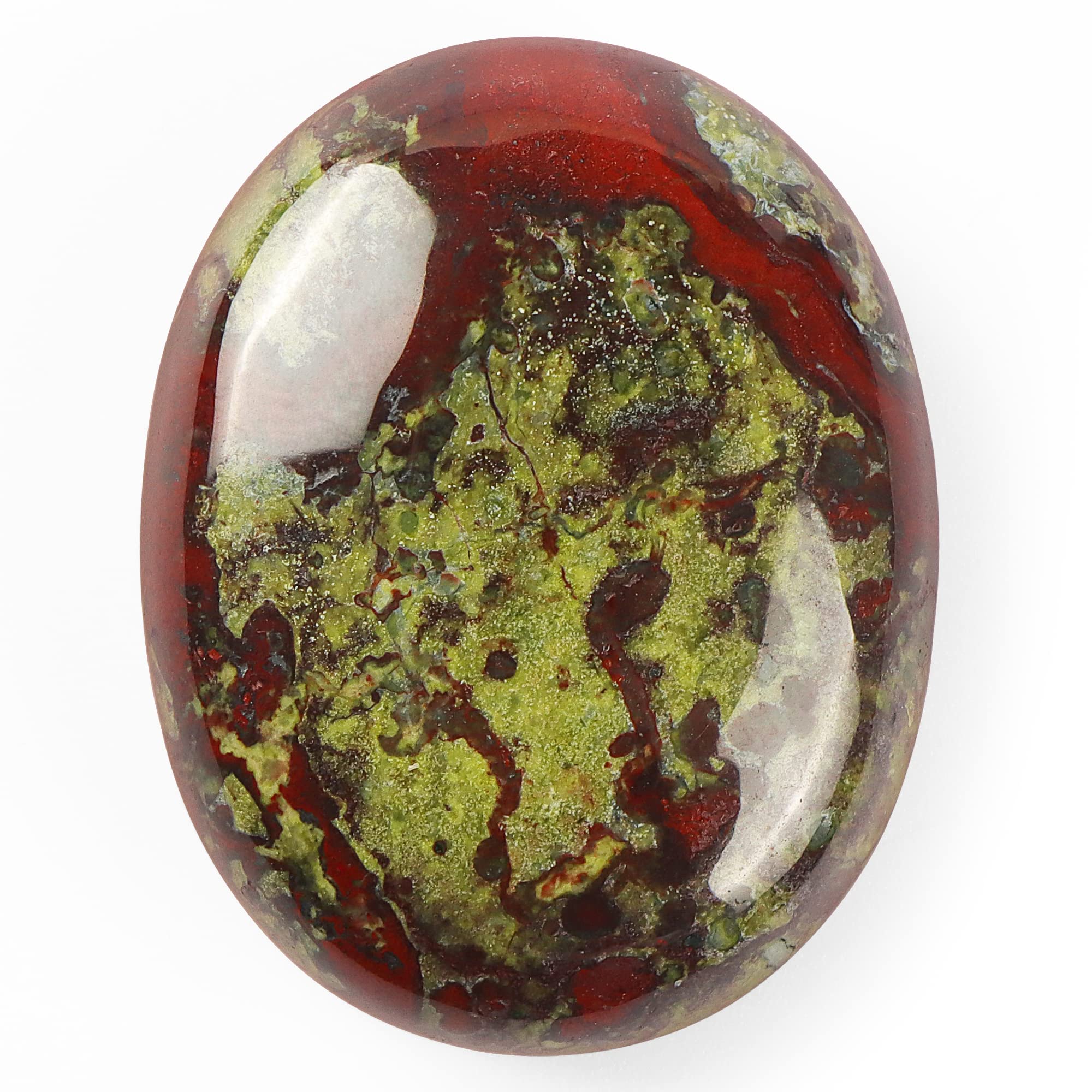 1.8” Inch Dragon Blood Palm Stones Thumb Worry Pocket Chakra Crystals for Anxiety, Adult Sensory Items for Woman or Man, Anxiety Relief Items Fidget.