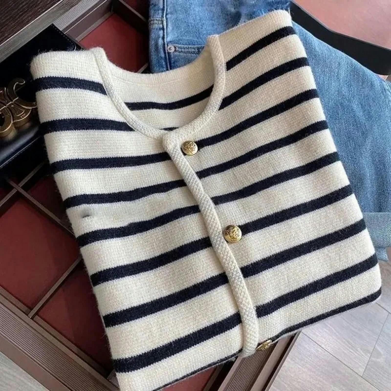 Maglione Donna Spring Autumn Knit Cardigan Womens Elegante Manica Lunga Single Shorted Coat Agroppa