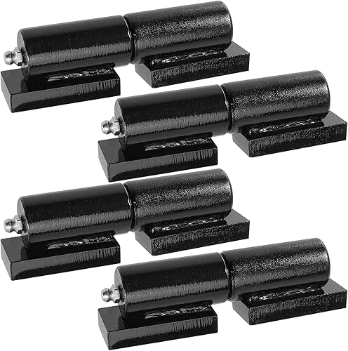 Bisagra de puerta de barril resistente de 5 pulgadas, bisagra de puerta estilo barril de hierro, bisagras de puerta de rampa de remolque para