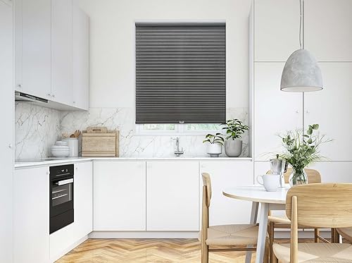 Miniatura 2 de Linen Avenue Pantalla celular inalámbrica con filtro de luz 38 34 de ancho x 84 pulgadas de alto, gris oscuro (llega 14 pulgadas más estrecho)