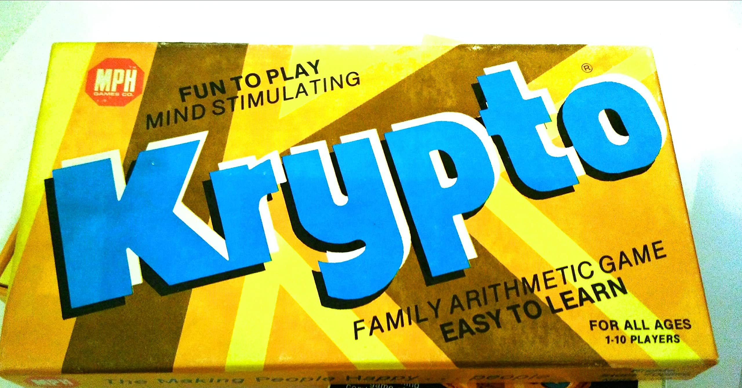 Krypto Original Family Arithmetic Game - Card Game of Multiplication Division Addition and Subtraction