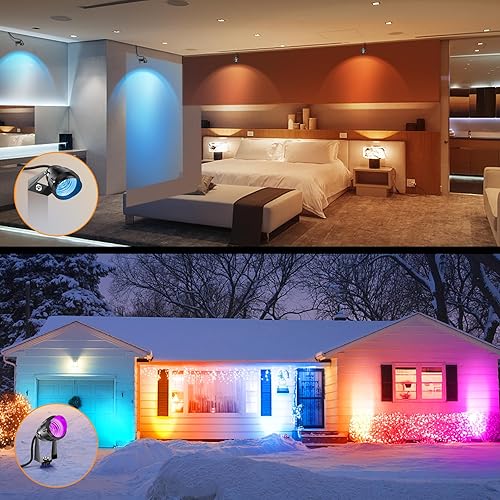 Miniatura 5 de 1500LM LED de alto brillo iluminación de paisaje al aire libre 15W RGBCW luces de paisaje cambiantes de color luces de paisaje con control remoto