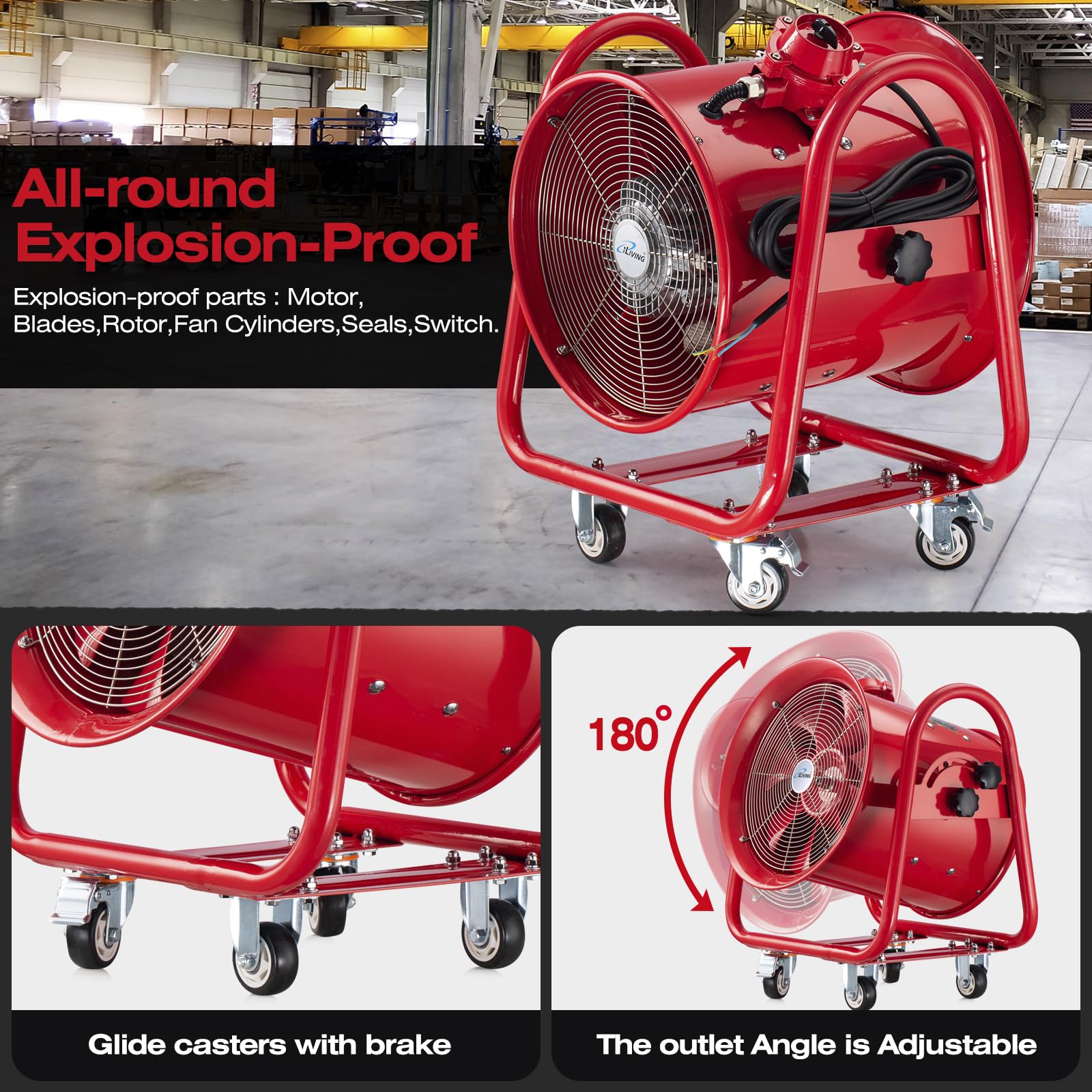 Amazon.com: iLiving - ILG8EF16EX Explosion Proof Utility High