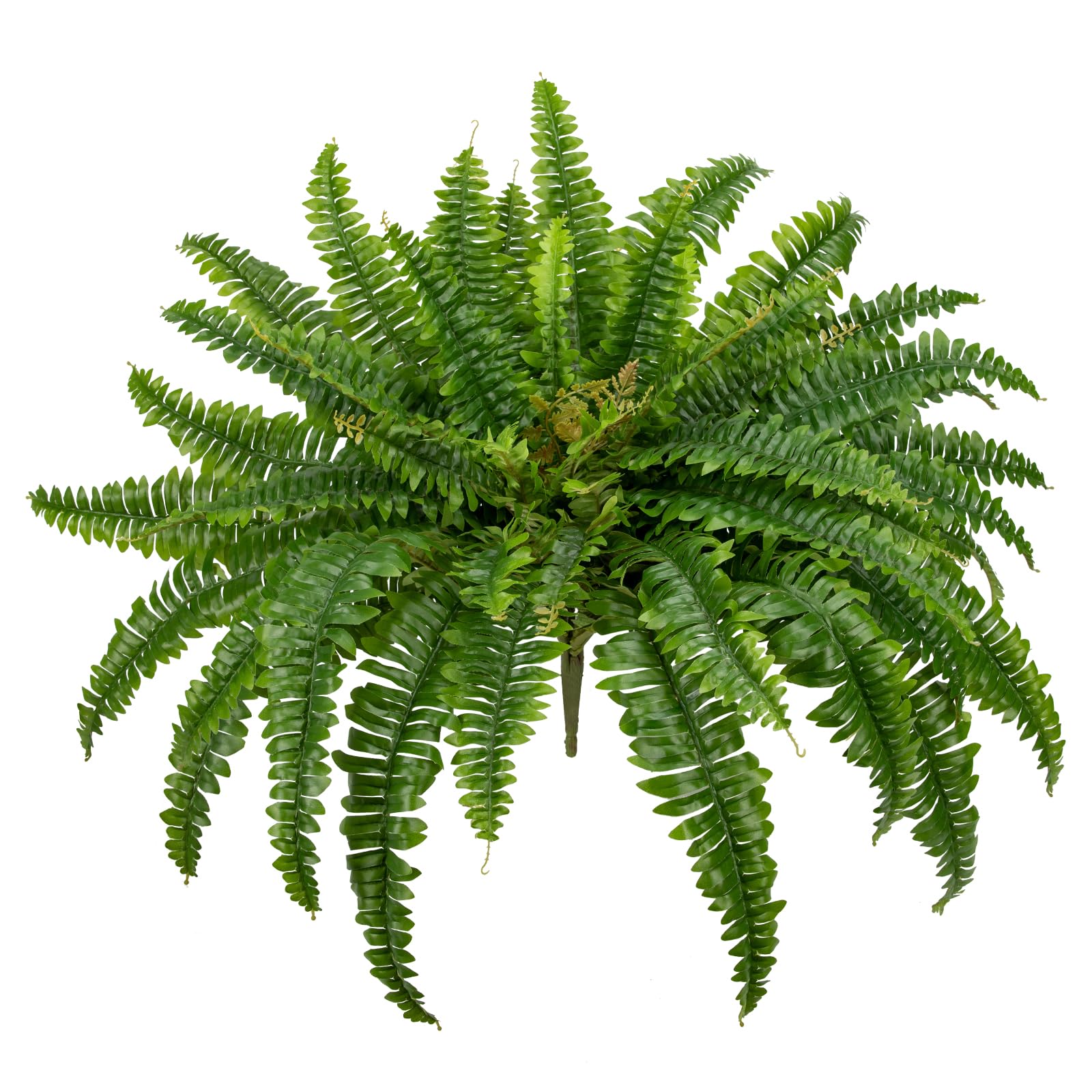 Ferns Artificial Plants 33.5" Dia. Faux Ferns for Outdoor Planter Large Fake Ferns Look Real Artificial Ferns with 60 Fronds Hanging Boston Fern Fake