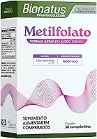 Bionatus, Metilfolato, Suplemento alimentar, Metilfolato 600mcg, 30 cápsulas • 30 doses, Branco