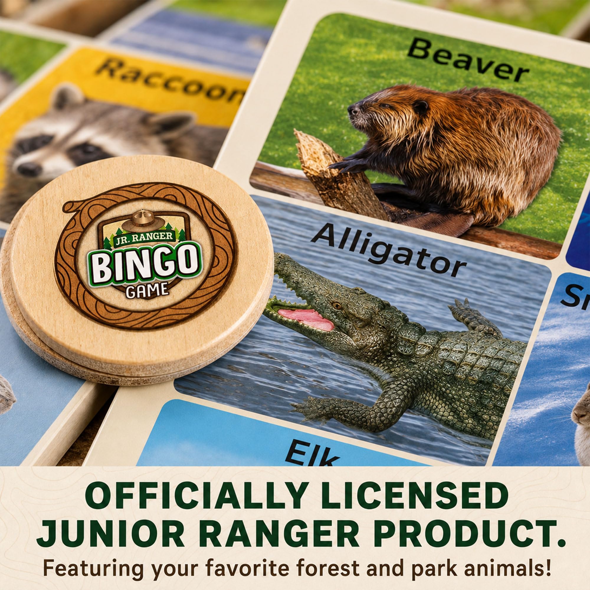 MasterPieces Jeux sous licence officielle – Jr Ranger Jeu de bingo – Jeu de table pour enfants et famille