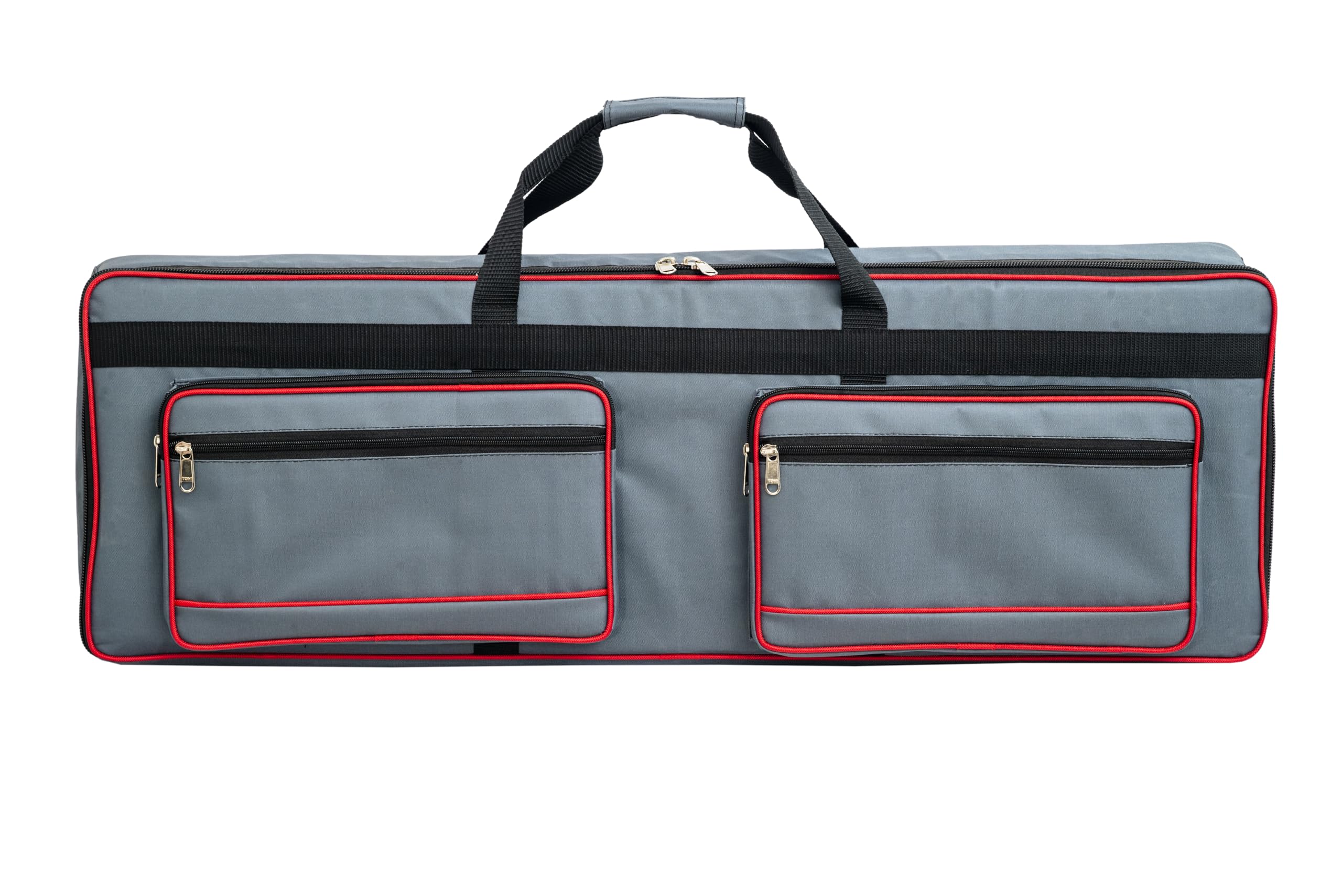 GIG Master Heavy Padded Keyboard Bag/Cover/Case for Roland Xps-10 61 Keys Keyboard with Dust Cover & Double Pocket(Grey)-image-8